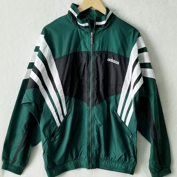 adidas vintage windbreaker jacket